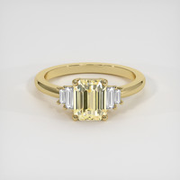 2.25 Ct. Yellow Sapphire Ring, 18K Yellow Gold 1