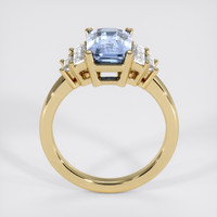 3.65 Ct. Blue Sapphire Ring, 18K Yellow Gold 3
