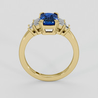 1.83 Ct. Blue Sapphire Ring, 18K Yellow Gold 3
