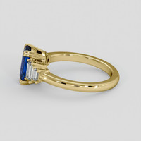 1.83 Ct. Blue Sapphire Ring, 18K Yellow Gold 4