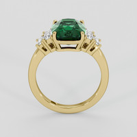 4.07 Ct. Green Sapphire Ring, 18K Yellow Gold 3