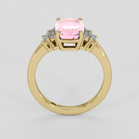 3.52 Ct. Pink Sapphire Ring, 18K Yellow Gold 3