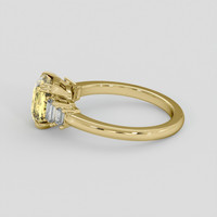 3.63 Ct. Yellow Sapphire Ring, 18K Yellow Gold 4