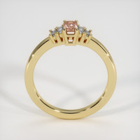 0.61 Ct. Padparadscha Sapphire Ring, 18K Yellow Gold 3