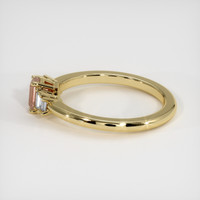 0.61 Ct. Padparadscha Sapphire Ring, 18K Yellow Gold 4