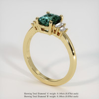 1.56 Ct. Sapphire Ring, 18K Yellow Gold 2