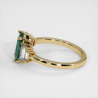 3.55 Ct. Green Sapphire Ring, 18K Yellow Gold 4