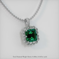 1.93 Ct. Emerald Pendant, Platinum 950 2