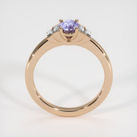 0.65 Ct. Purple Sapphire Ring, 14K Rose Gold 3