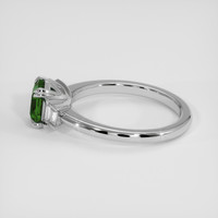 1.15 Ct. Green Tsavorite Garnet Ring, 14K White Gold 4