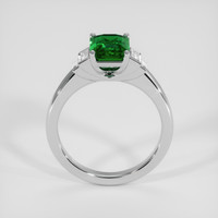 2.05 Ct. Green Tsavorite Garnet Ring, 14K White Gold 3
