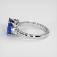 2.85 Ct. Blue Sapphire Ring, 14K White Gold 4