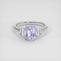 3.08 Ct. Sapphire Ring, 14K White Gold 1