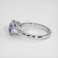 3.08 Ct. Sapphire Ring, 14K White Gold 4