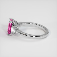 2.16 Ct. Purplish Pink Sapphire Ring, 14K White Gold 4