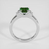 1.15 Ct. Green Tsavorite Garnet Ring, 18K White Gold 3