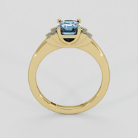 1.62 Ct. Greenish Blue Sapphire Ring, 10K Yellow Gold 3