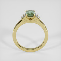 1.05 Ct. Yellowish Green Sapphire Ring, 14K Yellow Gold 3