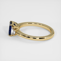 1.13 Ct. Blue Sapphire Ring, 14K Yellow Gold 4