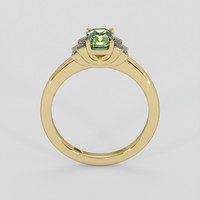 1.20 Ct. Yellowish Green Sapphire Ring, 14K Yellow Gold 3