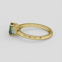 1.20 Ct. Yellowish Green Sapphire Ring, 14K Yellow Gold 4