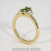0.94 Ct. Sapphire Ring, 14K Yellow Gold 2