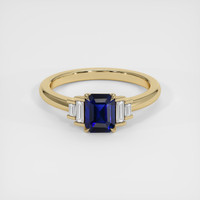 1.17 Ct. Blue Sapphire Ring, 14K Yellow Gold 1