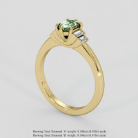 0.68 Ct. Bi Color Sapphire Ring, 14K Yellow Gold 2