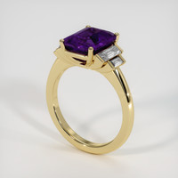 3.06 Ct. Color Change Sapphire Ring, 14K Yellow Gold 2