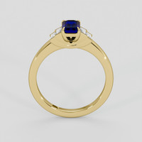0.64 Ct. Blue Sapphire Ring, 14K Yellow Gold 3