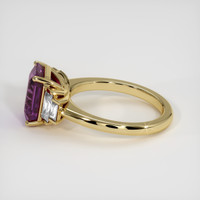 3.54 Ct. Purple Sapphire Ring, 14K Yellow Gold 4