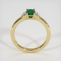 0.46 Ct. Emerald Ring, 18K Yellow Gold 3