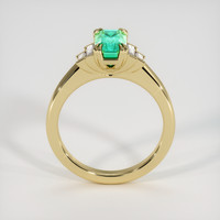 1.22 Ct. Emerald Ring, 18K Yellow Gold 3