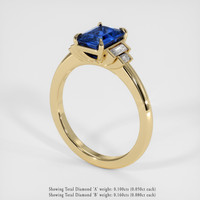 1.78 Ct. Blue Sapphire Ring, 18K Yellow Gold 2