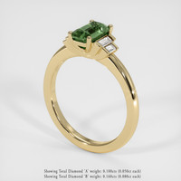 1.29 Ct. Sapphire Ring, 18K Yellow Gold 2