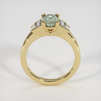 1.74 Ct. Green Sapphire Ring, 18K Yellow Gold 3