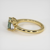 1.74 Ct. Green Sapphire Ring, 18K Yellow Gold 4