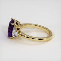 3.06 Ct. Color Change Sapphire Ring, 18K Yellow Gold 4