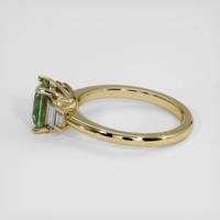 1.42 Ct. Green Sapphire Ring, 18K Yellow Gold 4