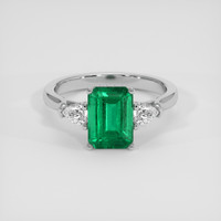 2.19 Ct. Emerald Ring, Platinum 950 1