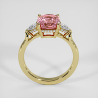 3.37 Ct. Padparadscha Sapphire Ring, 10K Yellow Gold 3