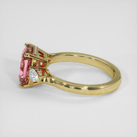 3.37 Ct. Padparadscha Sapphire Ring, 10K Yellow Gold 4