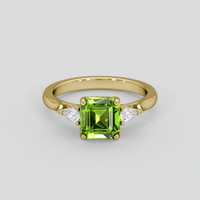 2.13 Ct. Green Peridot Ring, 14K Yellow Gold 1
