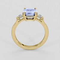 2.51 Ct. Violet Sapphire Ring, 14K Yellow Gold 3
