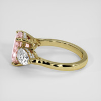 3.92 Ct. Padparadscha Sapphire Ring, 14K Yellow Gold 4