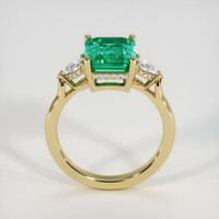 3.09 Ct. Emerald Ring, 18K Yellow Gold 3