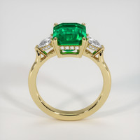 3.32 Ct. Emerald Ring, 18K Yellow Gold 3