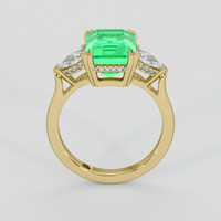 3.31 Ct. Emerald Ring, 18K Yellow Gold 3