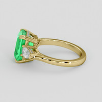 3.31 Ct. Emerald Ring, 18K Yellow Gold 4