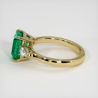 2.30 Ct. Emerald Ring, 18K Yellow Gold 4